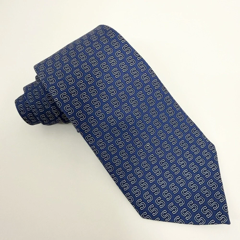 Vineyard Vines Mens Tie Staples High School Blue Silk USA 3.5
